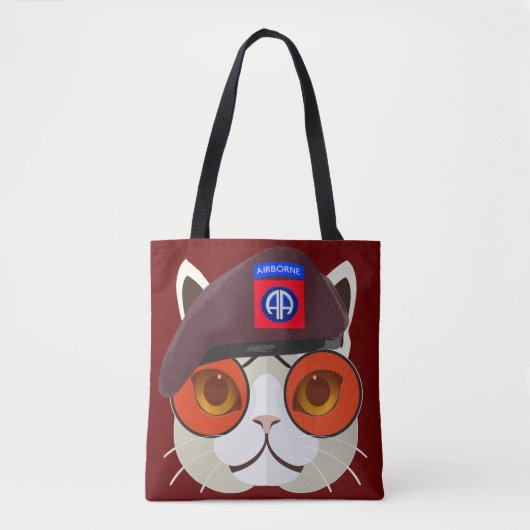 82nd Airborne Kitty Kat! Tote Bag (Voorkant)