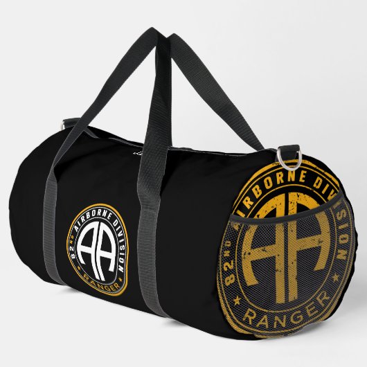 82nd Airborne Ranger Personalized Black Plunjezak (Rechterhoek)