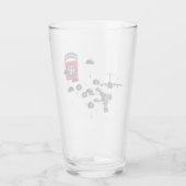 82nd Airborne Springende Parachutisten Glas (Achterkant)