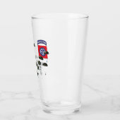 82nd Airborne Springende Parachutisten Glas (Links)