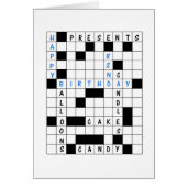 82nd Birthday, Crossword Puzzle (Voorkant)
