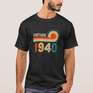 82nd Birthday Gift -  1940 Retro Bday 82 Ye T-shirt