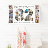 82ste verjaardagsfeest Nummer 82 fotocollage Spandoek (Insitu)