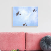 8355- Tweede Wereldoorlog vliegtuigen Canvas Afdruk (Insitu (Woonkamer))