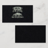 83.Hiking is het antwoord dat ervoor zorgt wat Visitekaartje (Voorkant / Achterkant)