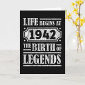 83 jaar oud 1942 Geboorte van de legende 83ste ver Kaart (Gele Bloem)