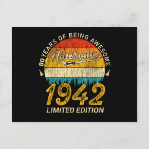 83 Jaar Oud 1942 Retro Geweldig 83e Verjaardagscad Briefkaart