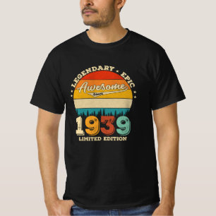 83 jaar oud Geweldige sinds 1939 83e verjaardag va T-shirt