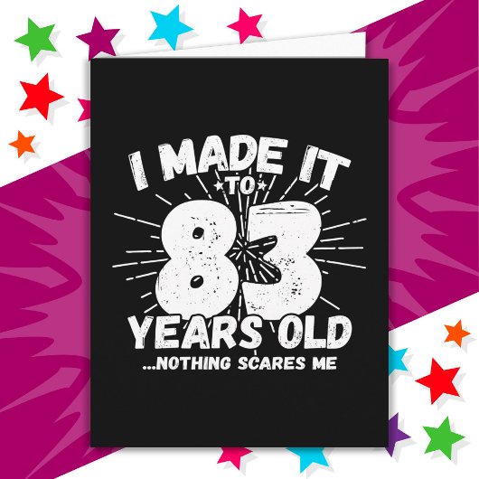 83 Jaar Oud Sarcastisch Meme Grappig 83e Verjaarda Kaart