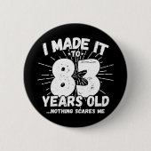 83 Jaar Oud Sarcastisch Meme Grappig 83e Verjaarda Ronde Button 5,7 Cm (Voorkant)