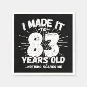 83 Jaar Oud Sarcastisch Meme Grappig 83e Verjaarda Servet (Voorkant)