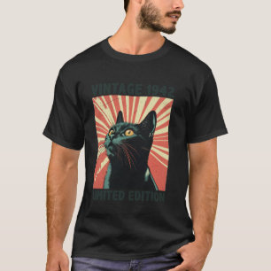 83 Jaar Oude Gift Vintage 1942 Kattenliefhebber 83 T-shirt