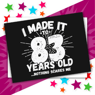 83 Jaar Oude Sarcastische Meme Grappige 83e Verjaa Briefkaart