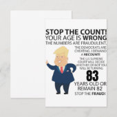 83 jaar Trump Happy Birthday Cadeau Funny (Voorkant / Achterkant)