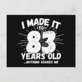 83-jarige sarcastische meme grappige 83e verjaarda briefkaart (Voorkant)