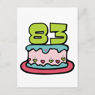 83-jarige verjaardagskaart briefkaart