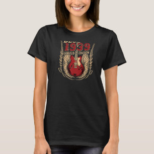83 Years Old Birthday Guitar Best Of 1939 T-shirt