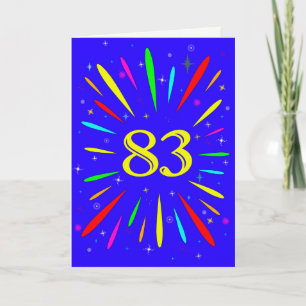 83e 'Birthday Explosion'-Kaart Kaart