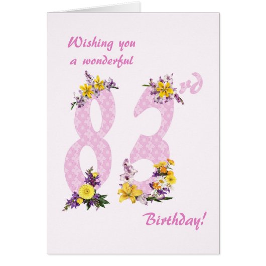 83e bloem Gedestilde getallen (Voorkant)