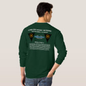 83e T-shirt voor hoes, lange hoes, infanteriedivis (Achterkant volledig)