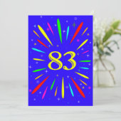 83e uitnodiging op zaterdag (Staand voorkant)