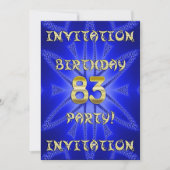 83e uitnodiging van de partij van Birthday (Voorkant)