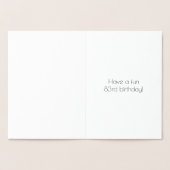 83e verjaardag ~ Art Deco stijl "83" & aangepaste  Folie Kaarten (Binnen)