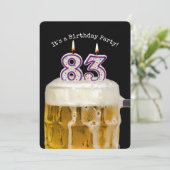 83e verjaardag Bierfeest Kaart (Staand voorkant)