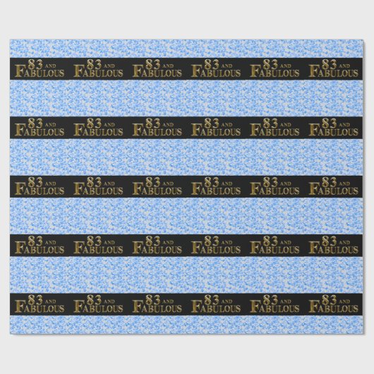 83e verjaardag cadeaupapier (Vlak)