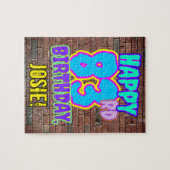 83e verjaardag ~ Fun, geïnspireerde Urban Graffiti Legpuzzel (Horizontaal)