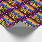 83e verjaardag: Het liefhebbende Kunstpatroon, Reg Cadeaupapier (Hoek)