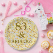 83e verjaardag papieren bordje (Feest)