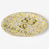 83e verjaardag papieren bordje (Gekanteld)