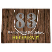 83e verjaardag: Western geïnspireerde kijk in het  Groot Cadeauzakje (Voorkant)