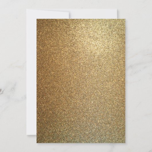 83e verjaardagsfeestje Zwart & Goud Kaart (Achterkant)