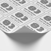 83ste verjaardag: Art Deco geïnspireerde stijl "83 Cadeaupapier (Hoek)