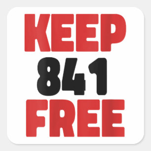 841 Surfing Otter 841Keep 841 gratis California Ot Vierkante Sticker