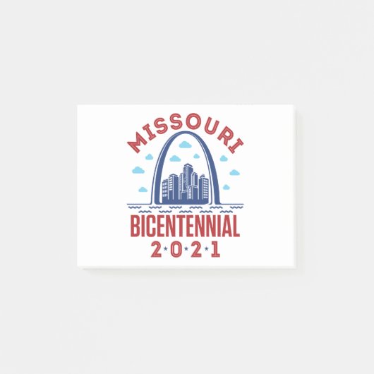 845701_Missouri Bicentennial 2021_LightShirt_10012 Post-it® Notes (Voorkant)