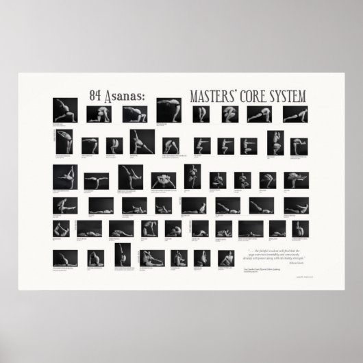 84 Asanas: Masters' Core System Poster (Voorkant)