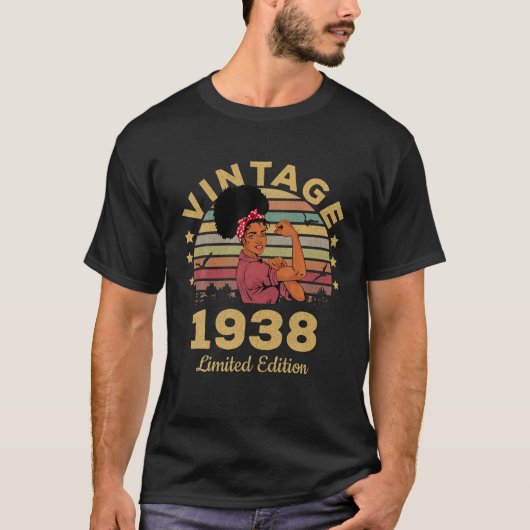 84 jaar Old Gifts  1938 Limited Edition 84T T-shirt (Voorkant)