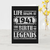 84 jaar oud 1941 Geboorte van de legende 84ste ver Kaart (Gele Bloem)