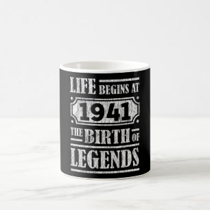 84 jaar oud 1941 Geboorte van de legende 84ste ver Koffiemok