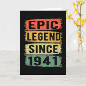 84 jaar oud Bday 1941 Epic Legend 84e verjaardag Kaart (Gele Bloem)