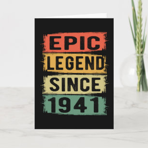 84 jaar oud Bday 1941 Epic Legend 84e verjaardag Kaart