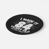 84 Jaar Oud Sarcastisch Meme Grappige 84e Verjaard Papieren Bordje (Gekanteld)