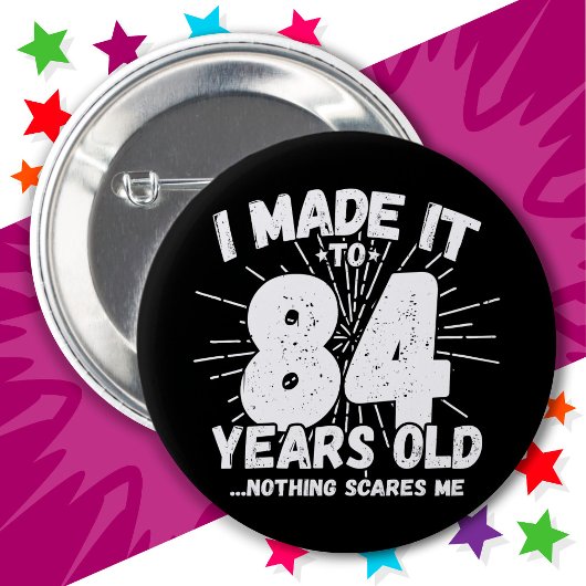 84 Jaar Oud Sarcastisch Meme Grappige 84e Verjaard Ronde Button 5,7 Cm