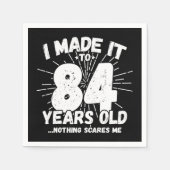 84 Jaar Oud Sarcastisch Meme Grappige 84e Verjaard Servet (Voorkant)