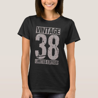 84 jaar oud Vintage 1938 84e bday decoratie Mannen T-shirt