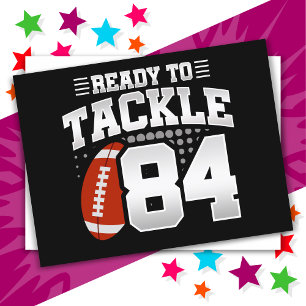 84 Jaar Oude Tackle Football Feestje 84ste Verjaar Briefkaart