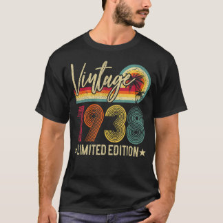 84 jaar oude Vintage 1938 84e dag T-shirt